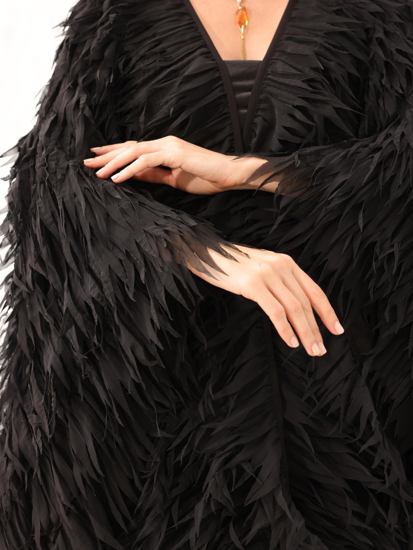 Laser Cut Chiffon Fringes