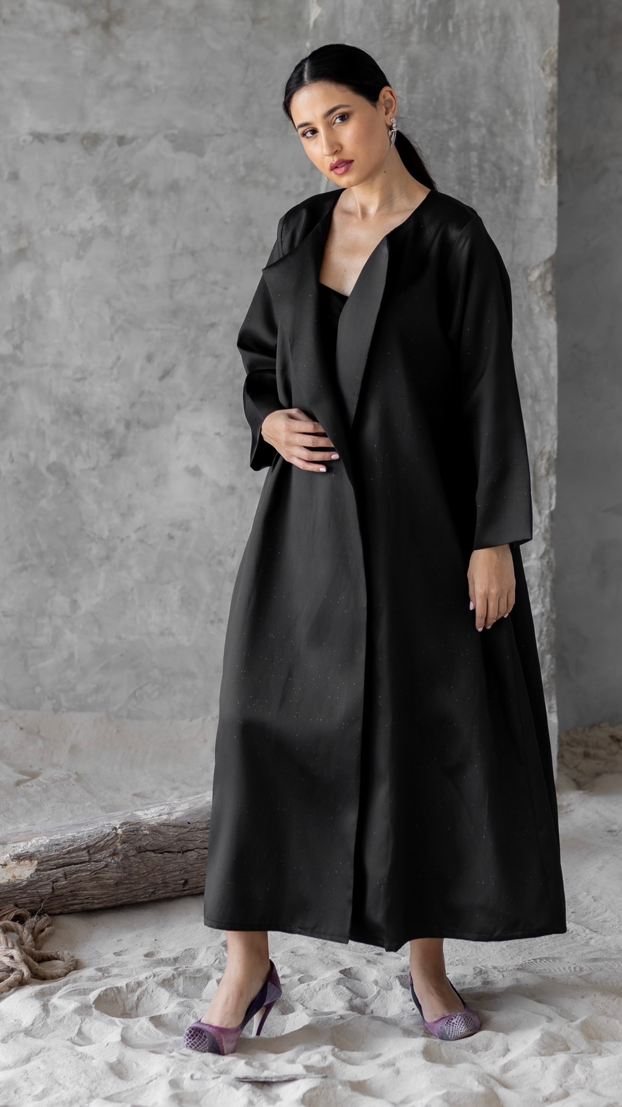 Blazer Abaya with Matching Scarf