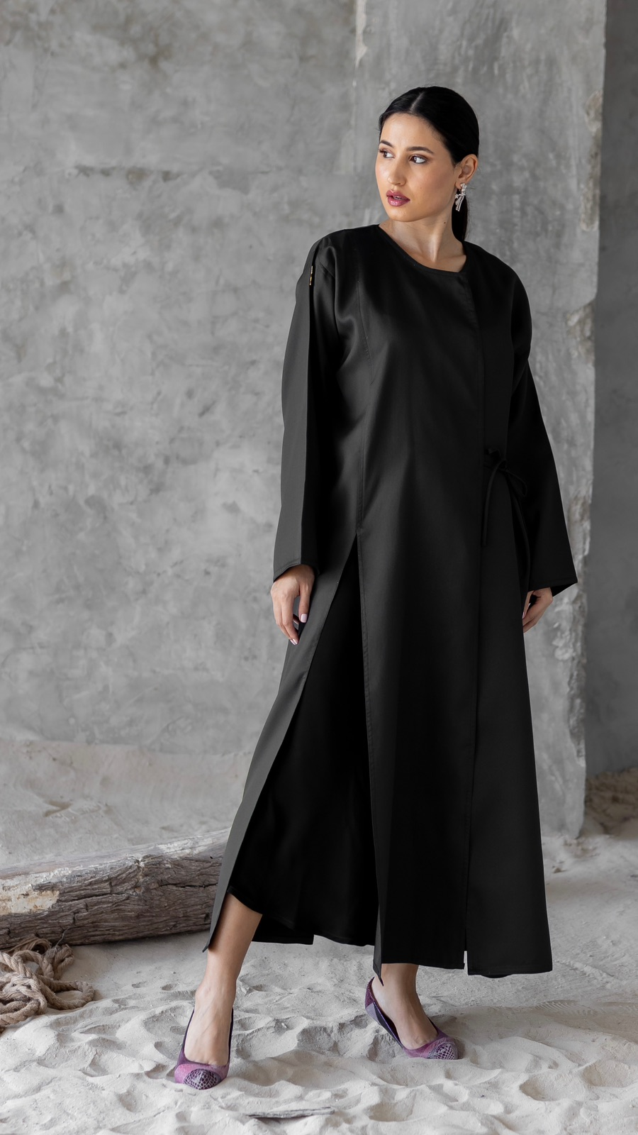 Blazer Abaya with Matching Scarf