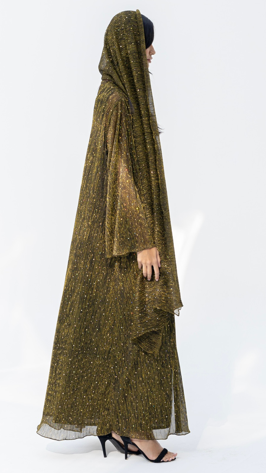 Gold Metallic Abaya