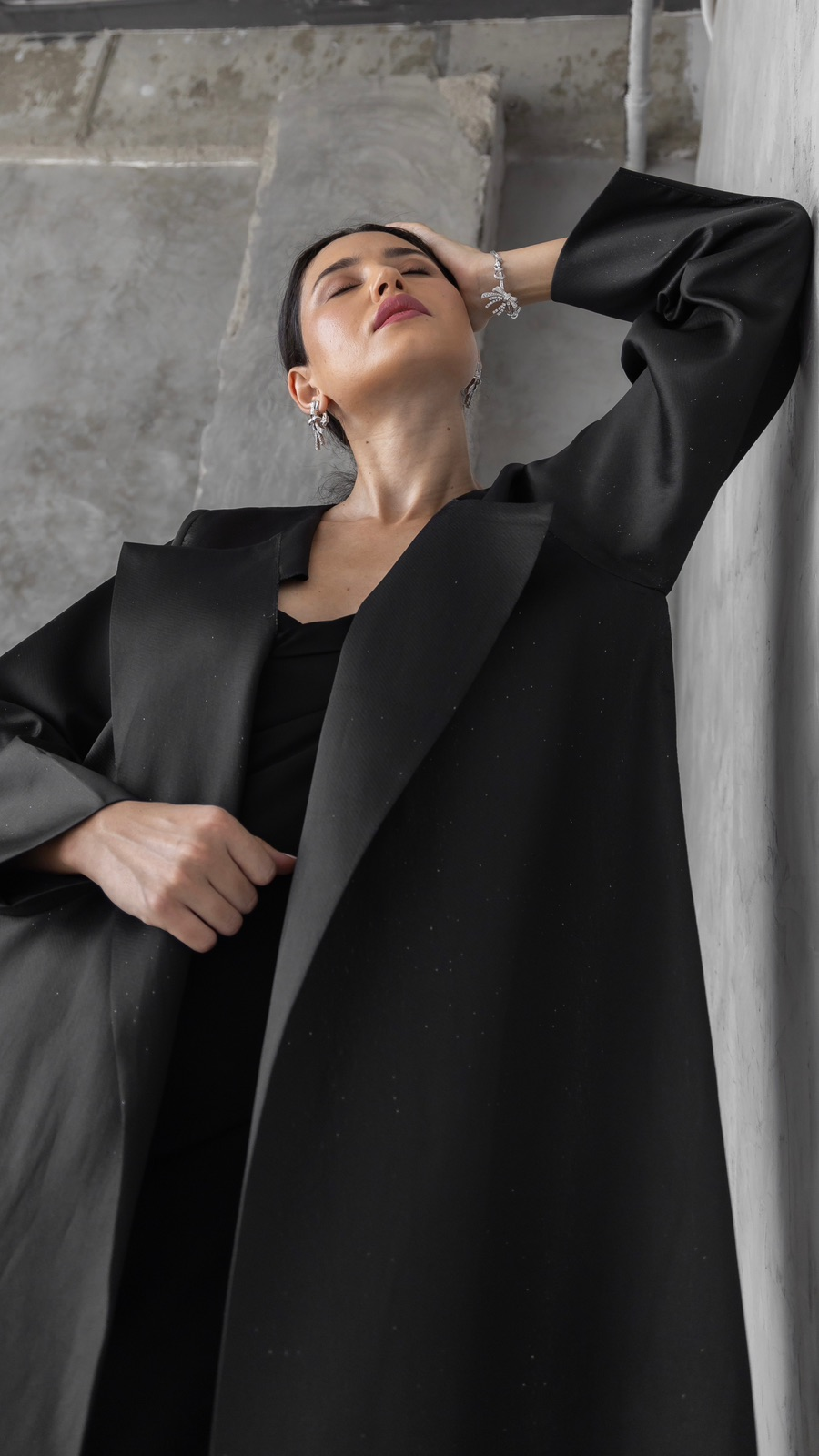 Blazer Abaya with Matching Scarf