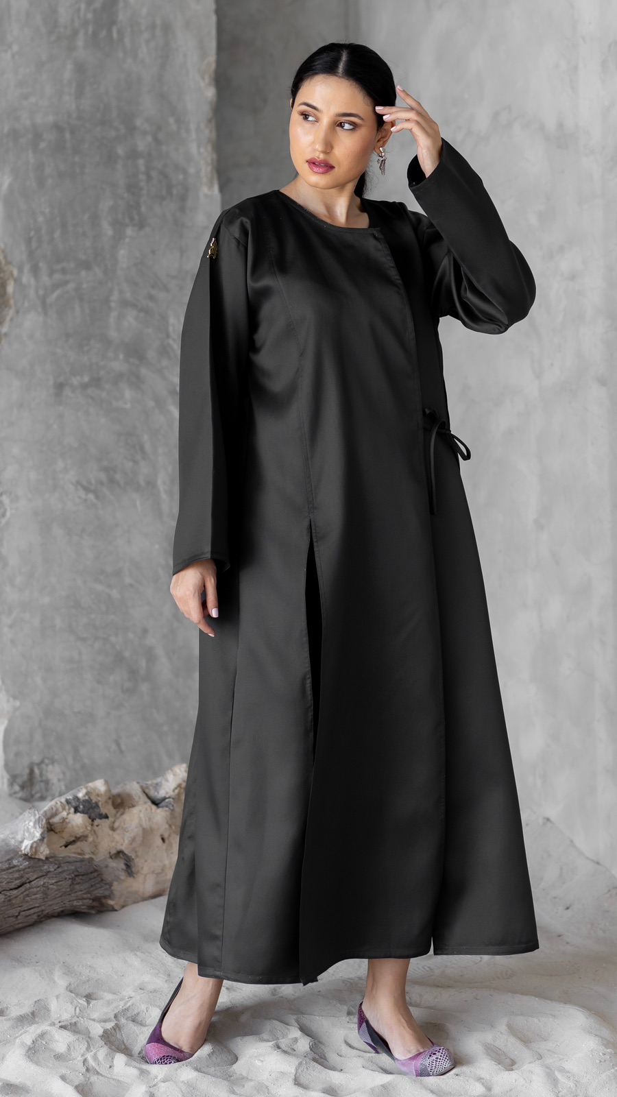 Blazer Abaya with Matching Scarf
