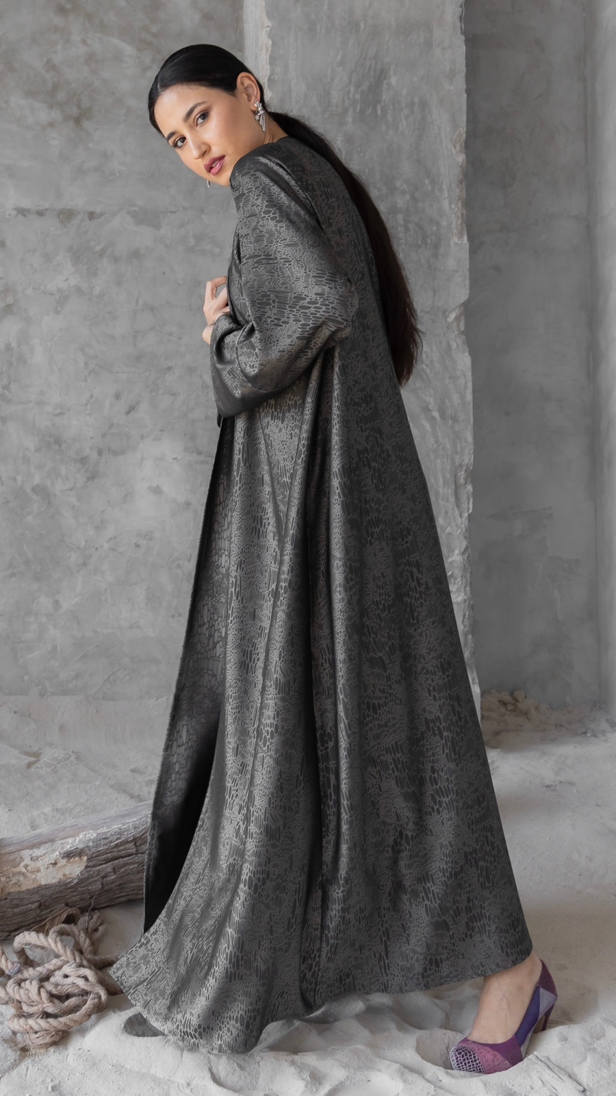Abaya with Matching Scarf