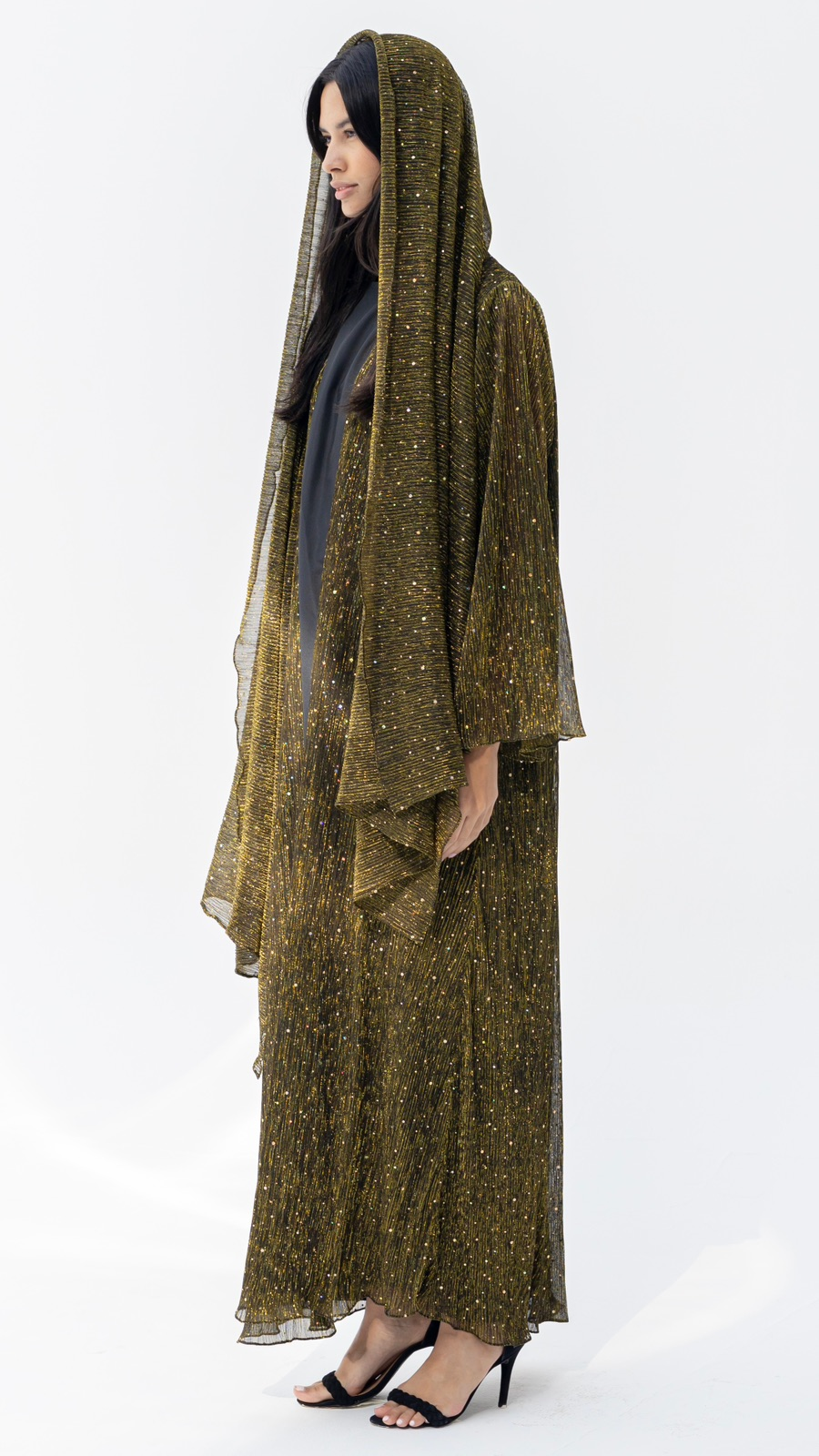 Gold Metallic Abaya