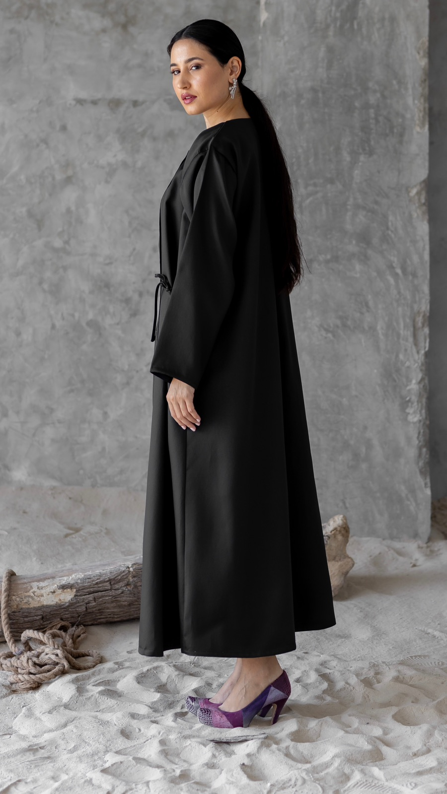 Blazer Abaya with Matching Scarf