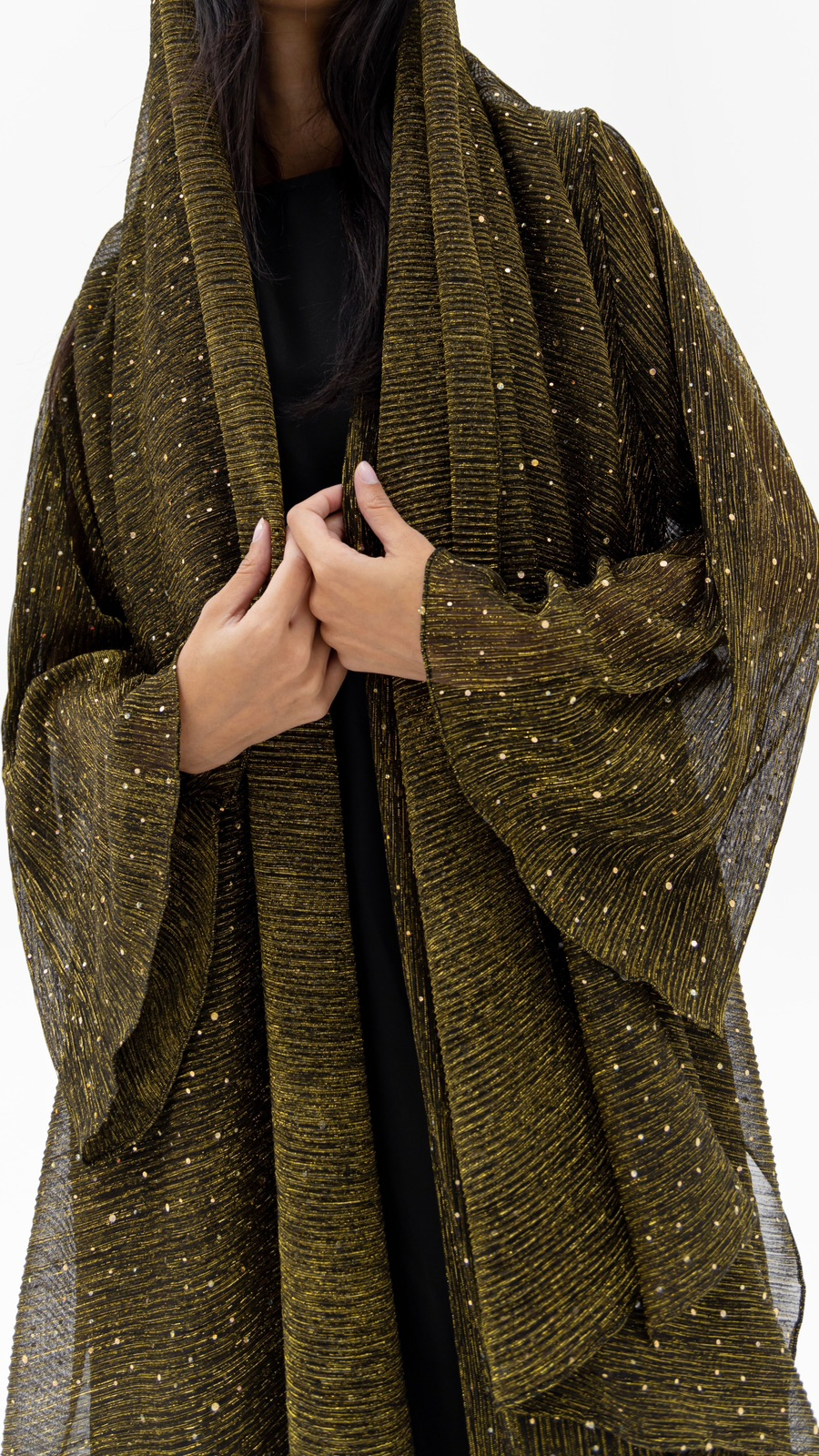 Gold Metallic Abaya