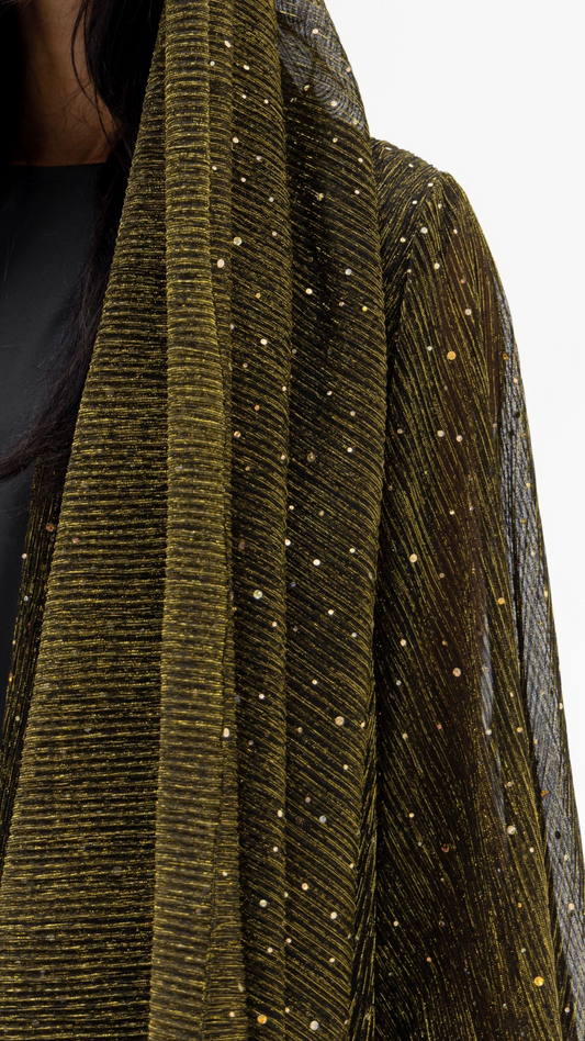 Gold Metallic Abaya