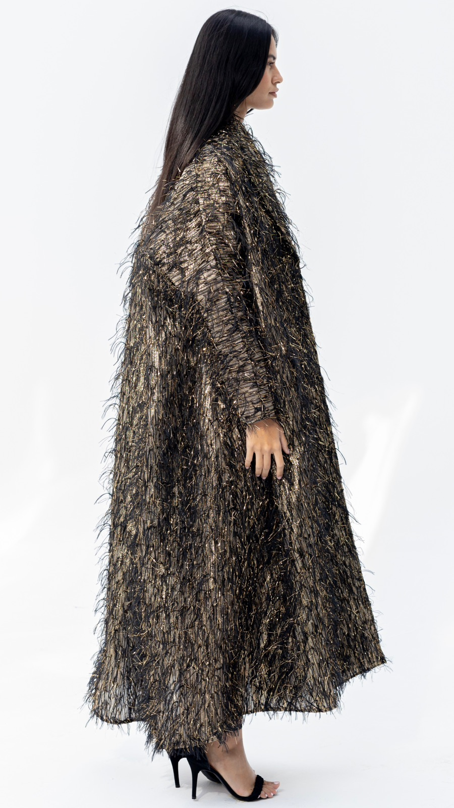 Gold Tinsel Abaya Limited
