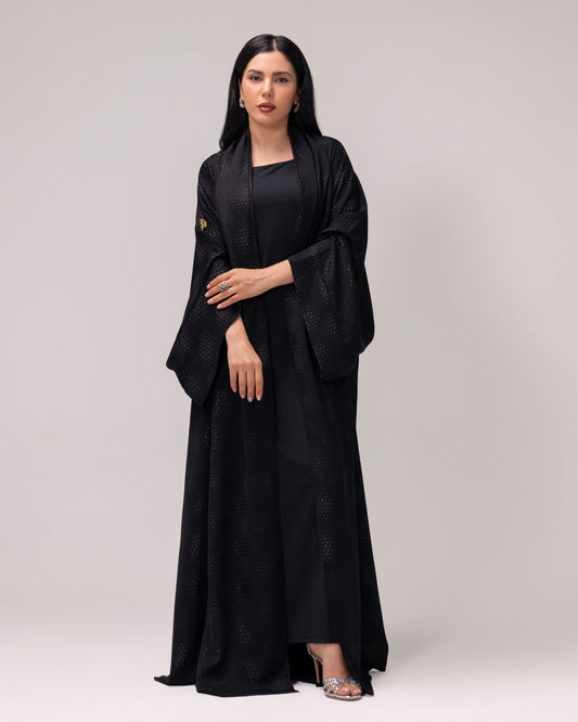 Crepe Jacquard Abaya