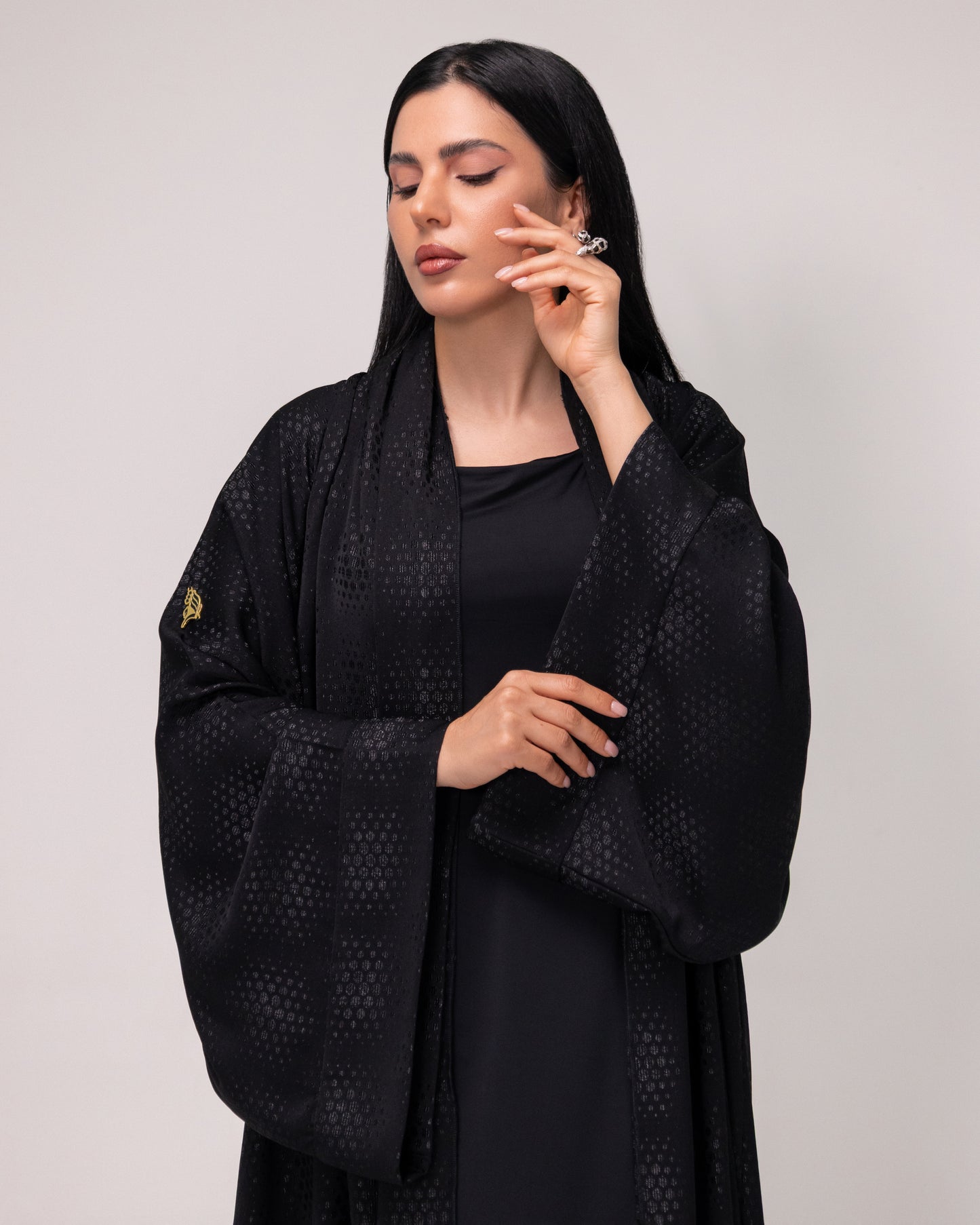 Crepe Jacquard Abaya