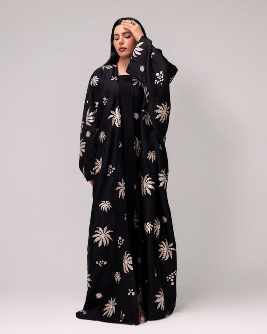 Gold and Black abaya
