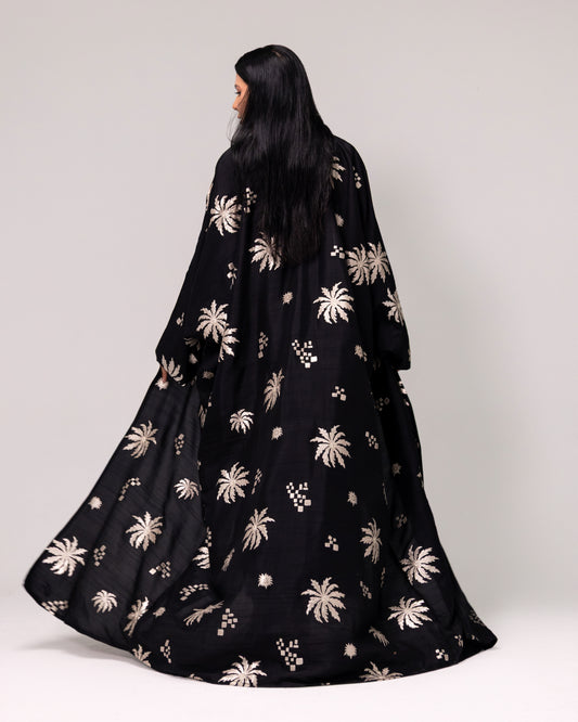 Gold and Black abaya