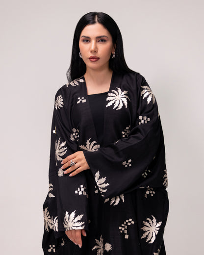 Gold and Black abaya