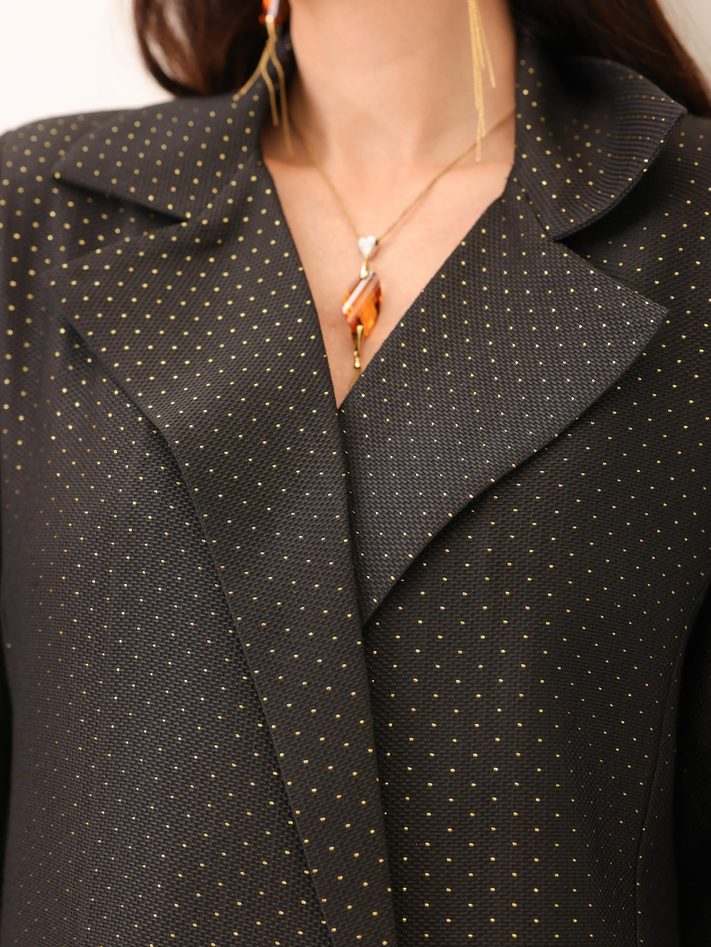 Gold Lurex brocade Blazer