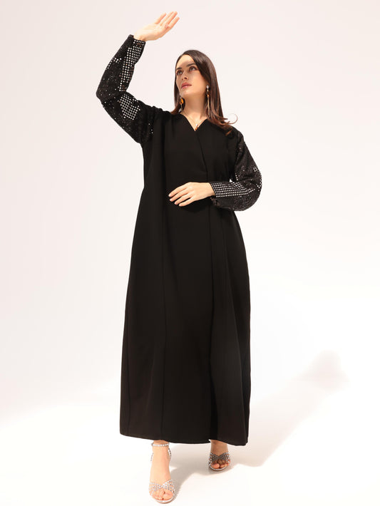 Embroidered Sleeves Abaya