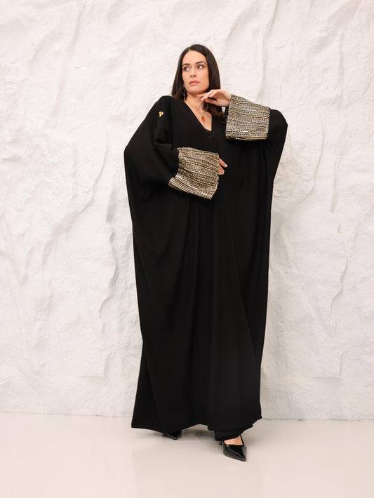 Embroidered Sleeves Abaya