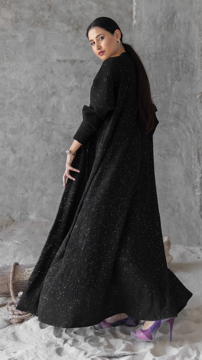 Silver Metallic Abaya