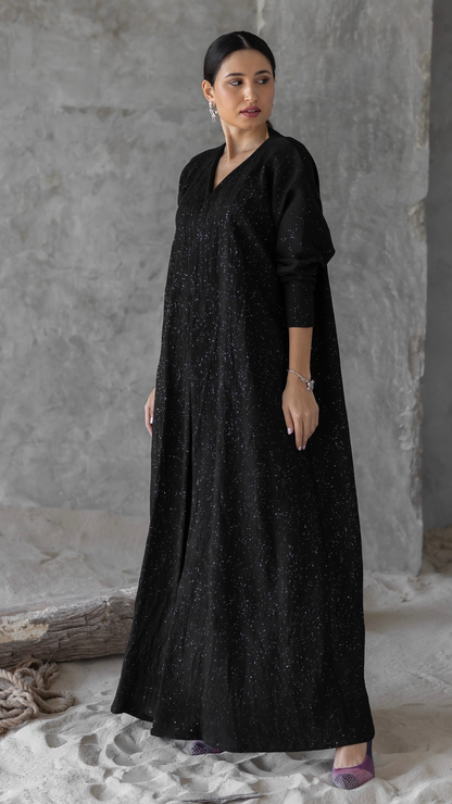 Silver Metallic Abaya