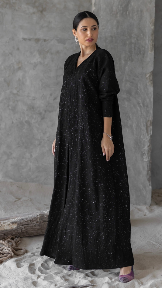 Silver Metallic Abaya