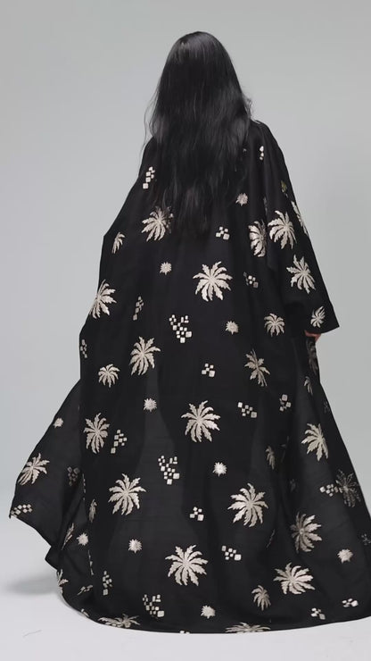 Gold and Black abaya