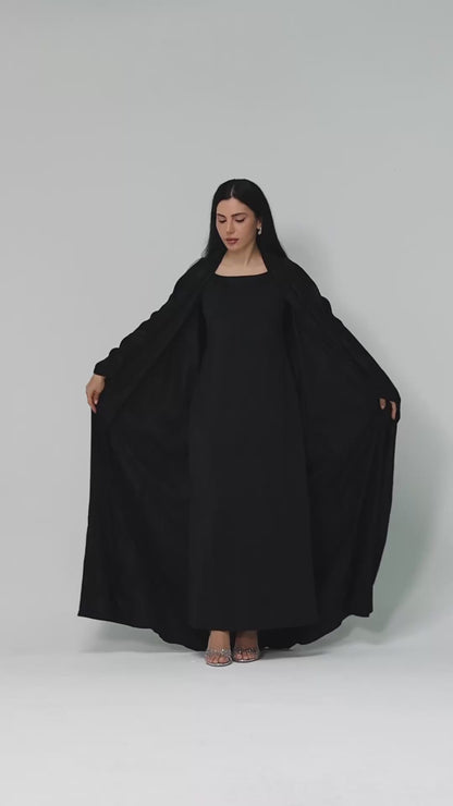 Crepe Jacquard Abaya